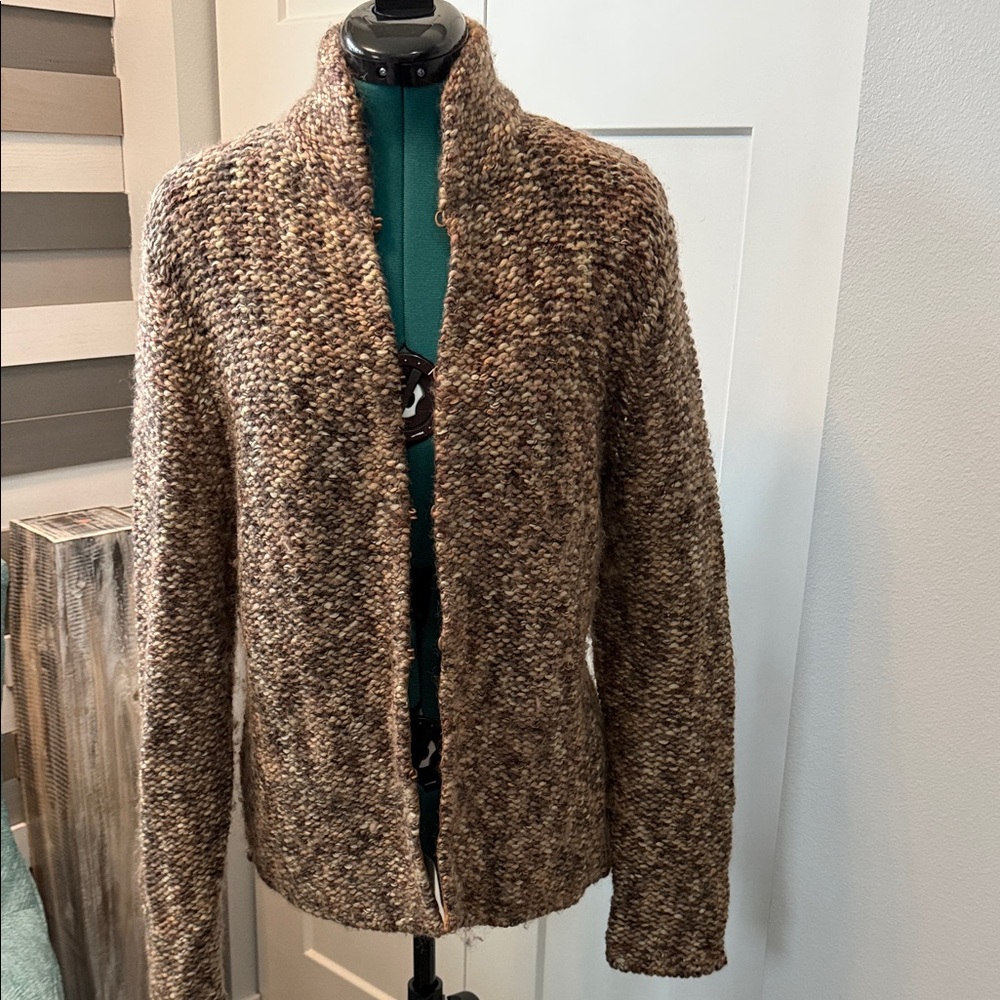 Brown Knit Cardigan